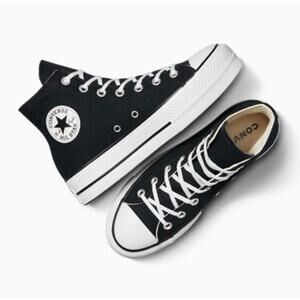 CONVERSE ALL STAR CHUCK TAYLOR Sz 7.5 Lift Platform Hi Top Sneaker Classic Trend